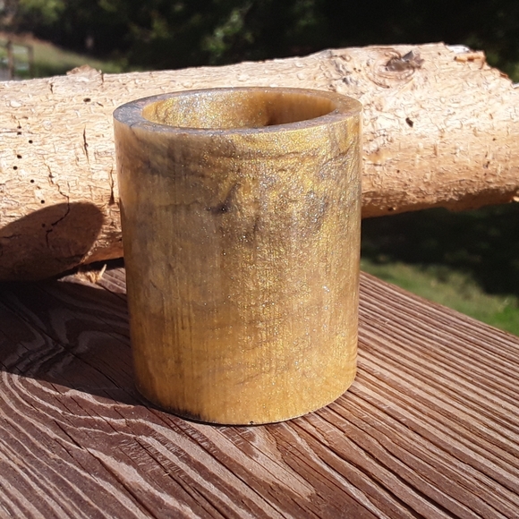 ✨SOLD✨Handmade Gold Epoxy Resin Holder - Picture 2 of 14